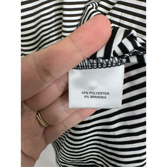 Peter Millar Summer Comfort Shirt Mens Large Striped Polo Brown/White - Picture 9 of 9